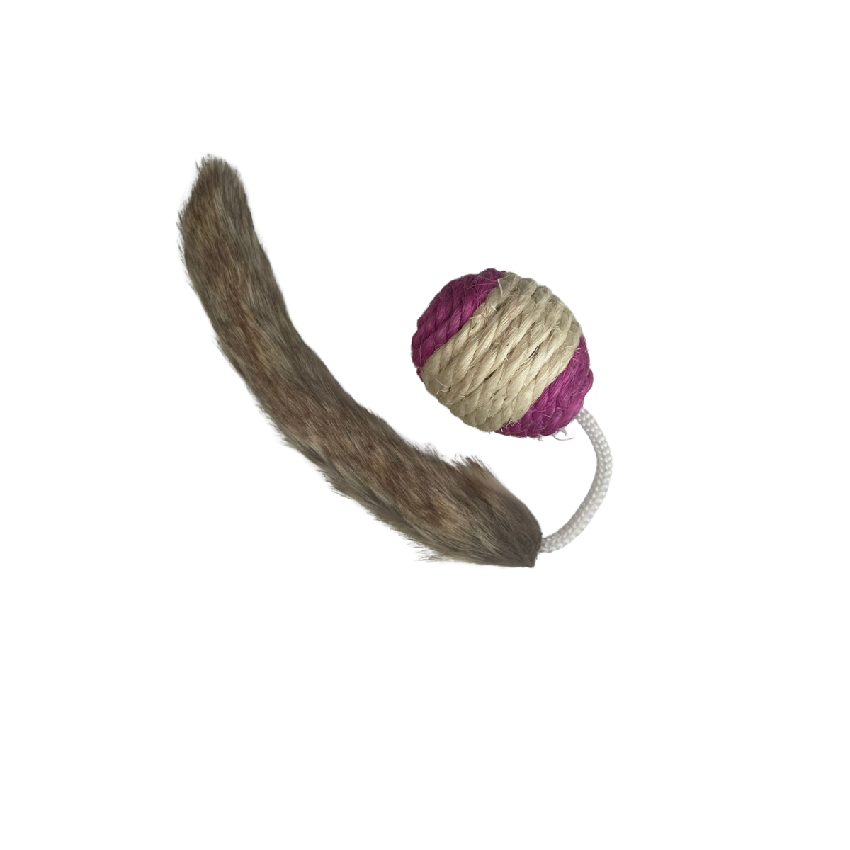 Natural sisal rope cat toy for healthy scratching