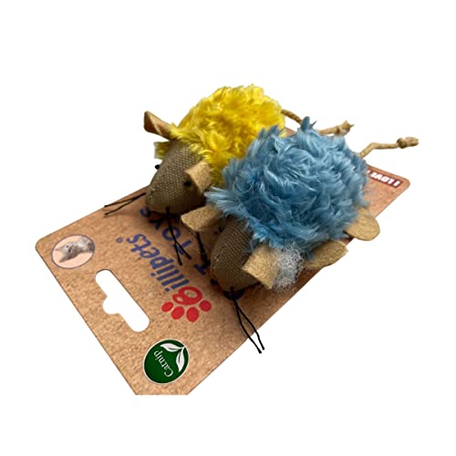 7.5cm Plush Mouse Cat Toys (2pcs Set)