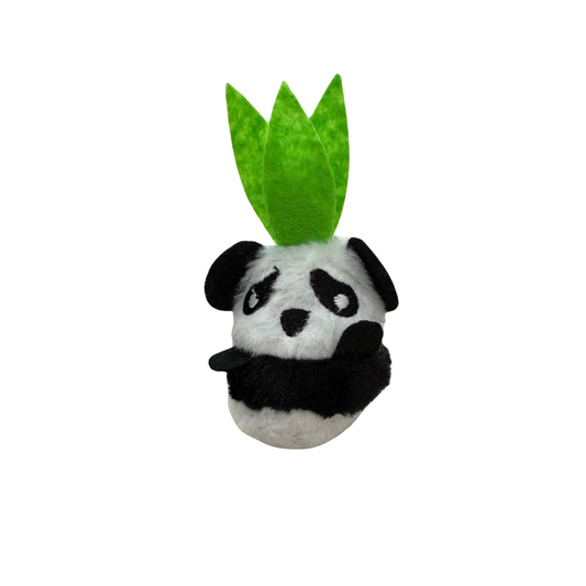 Panda Tumbler Cat Toy – Wobbly Fun with a Leafy Twist!