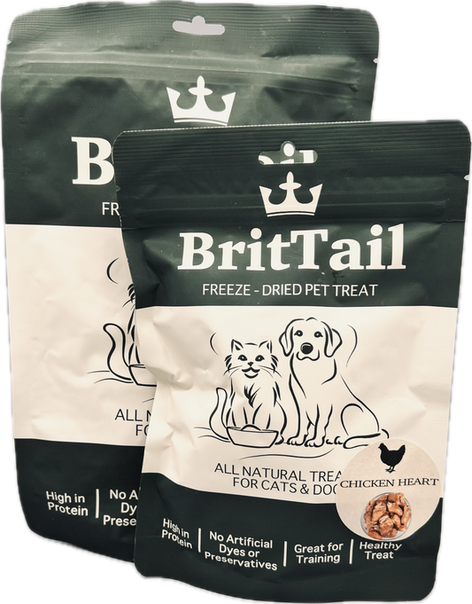 BritTail Freeze-Dried Chicken Hearts product photo 1