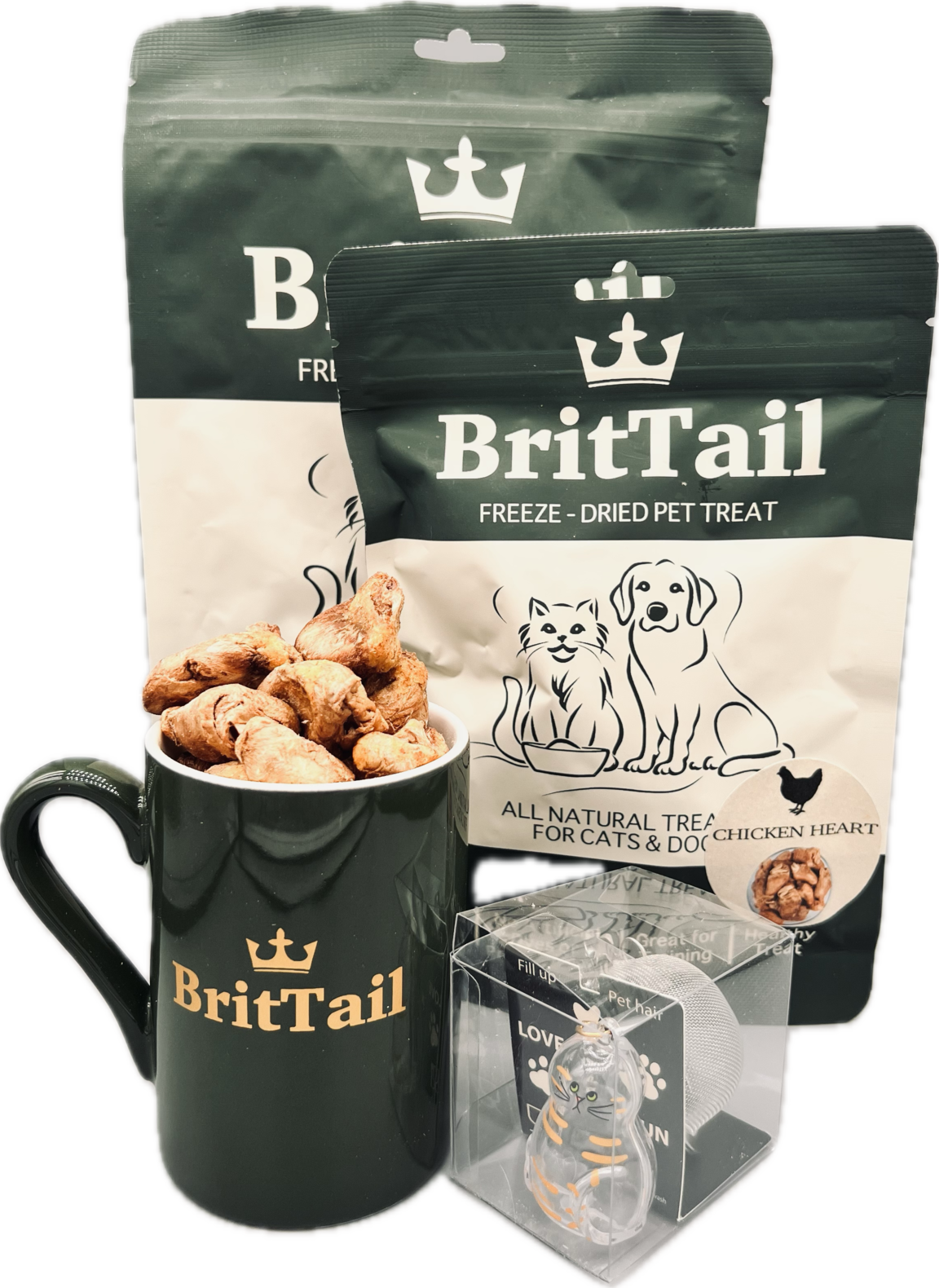 BritTail Freeze-Dried Chicken Hearts product photo 3