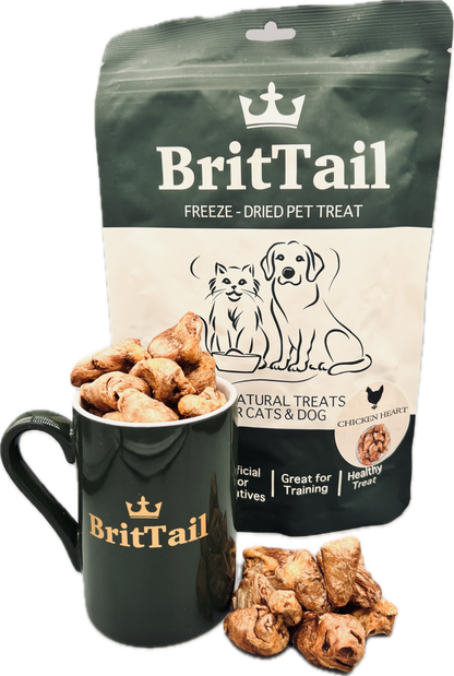 BritTail Freeze-Dried Chicken Hearts product photo 5