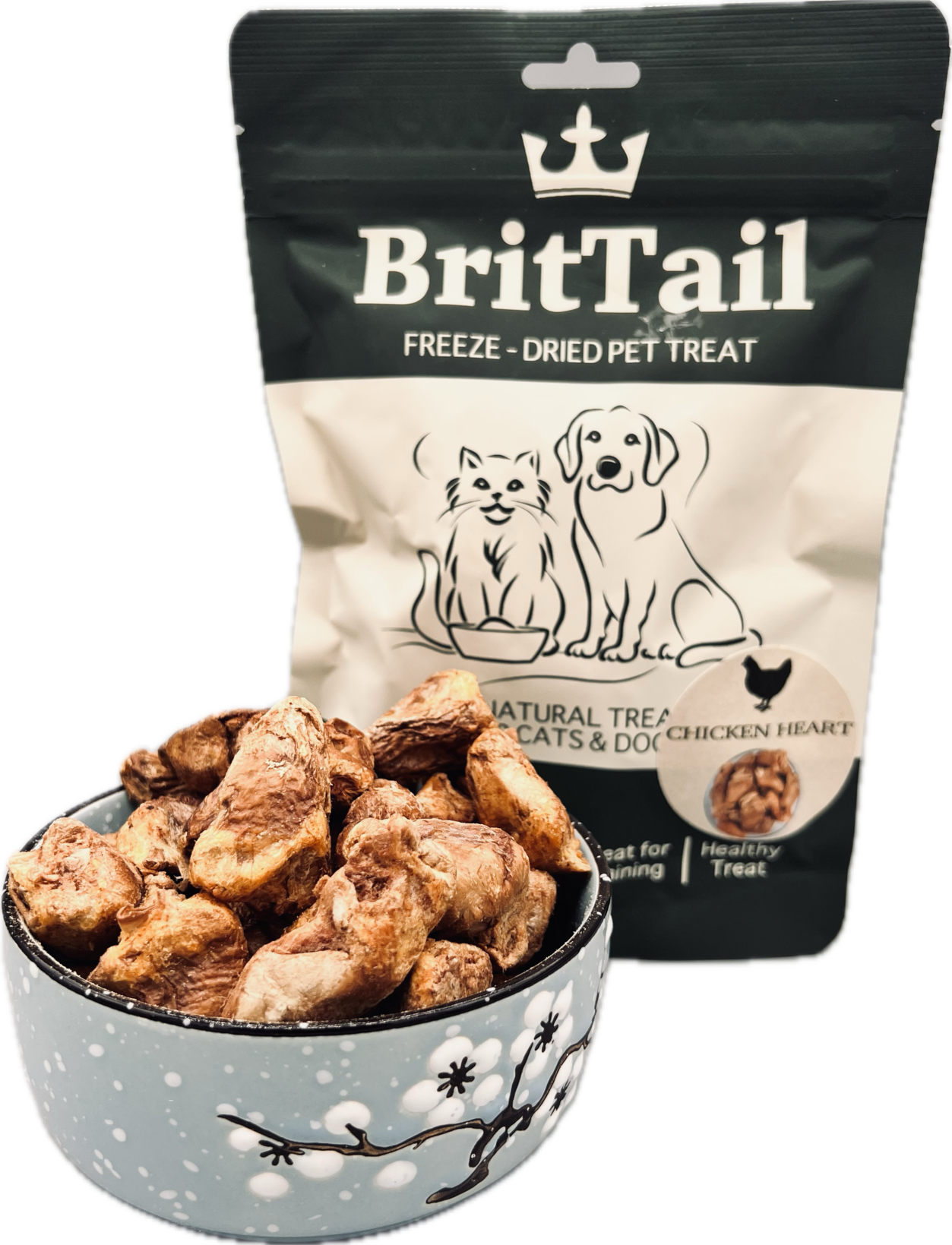 BritTail Freeze-Dried Chicken Hearts product photo 7
