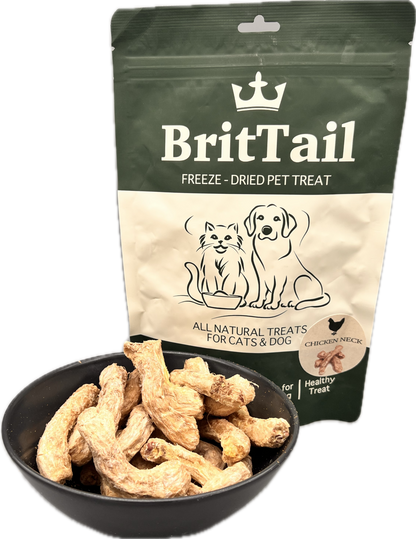 BritTail Freeze-Dried Chicken Necks product photo 1