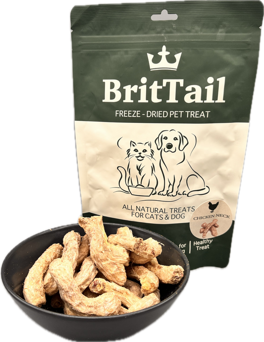 BritTail Freeze-Dried Chicken Necks product photo 1
