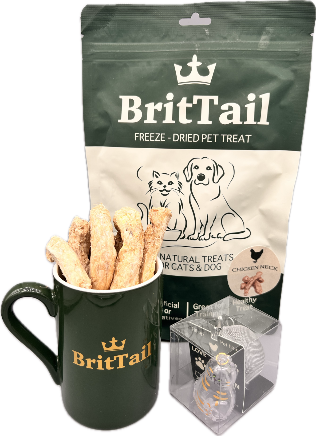 BritTail Freeze-Dried Chicken Necks product photo 7