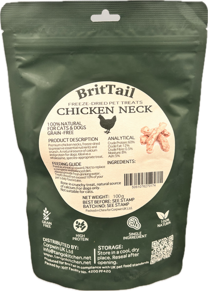 BritTail Freeze-Dried Chicken Necks product photo 9