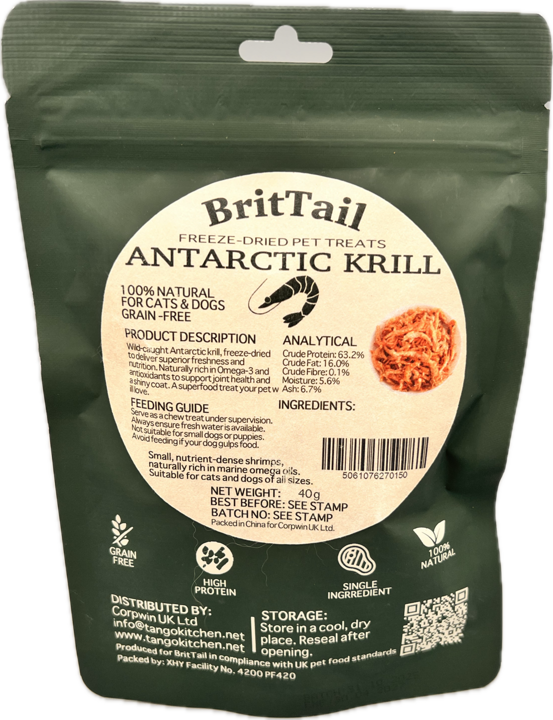 BritTail Freeze-Dried Antarctic Krill product photo 16