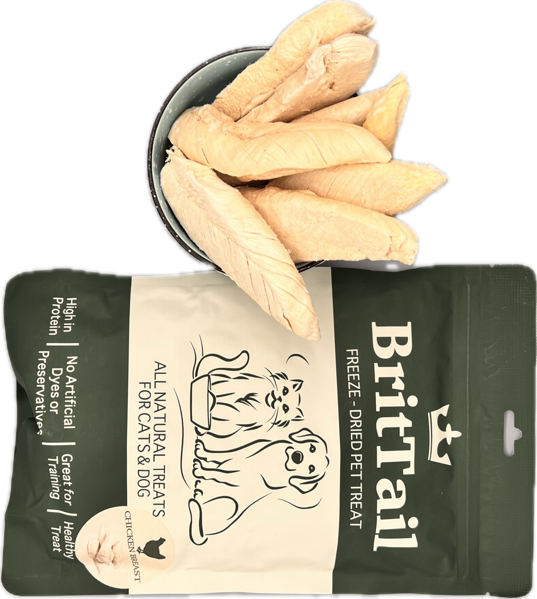 BritTail Freeze-Dried Chicken Breast product photo