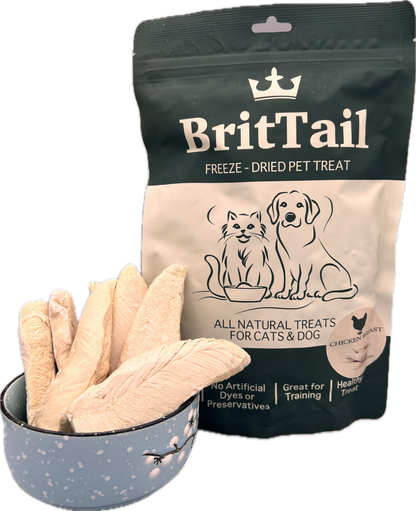 BritTail Freeze-Dried Chicken Breast product photo