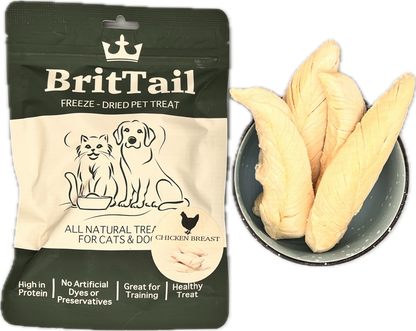 BritTail Freeze-Dried Chicken Breast product photo