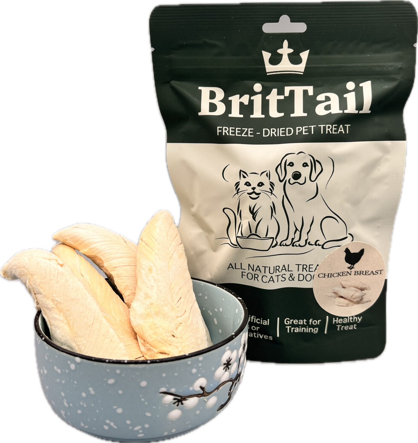 BritTail Freeze-Dried Chicken Breast product photo