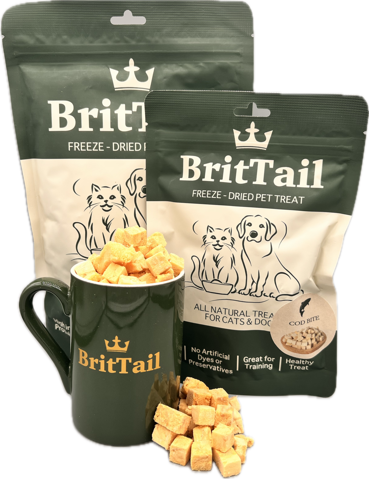 BritTail Freeze-Dried Cod Bits product photo 4
