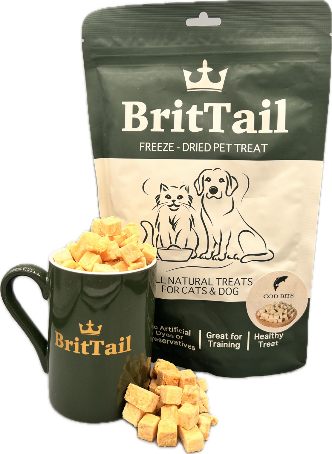 BritTail Freeze-Dried Cod Bits product photo 5