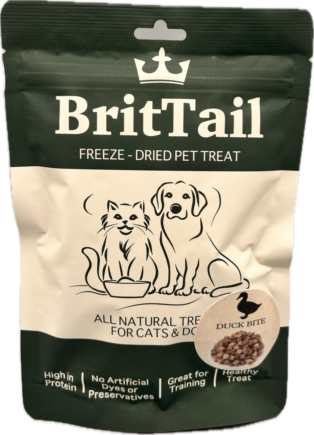 BritTail Freeze-Dried Duck Bits product image 1