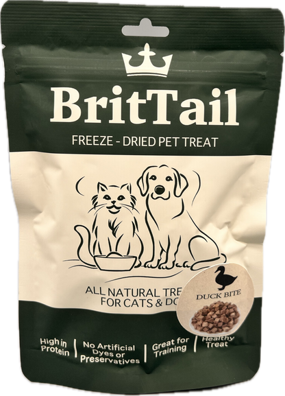 BritTail Freeze-Dried Duck Bits product image 1