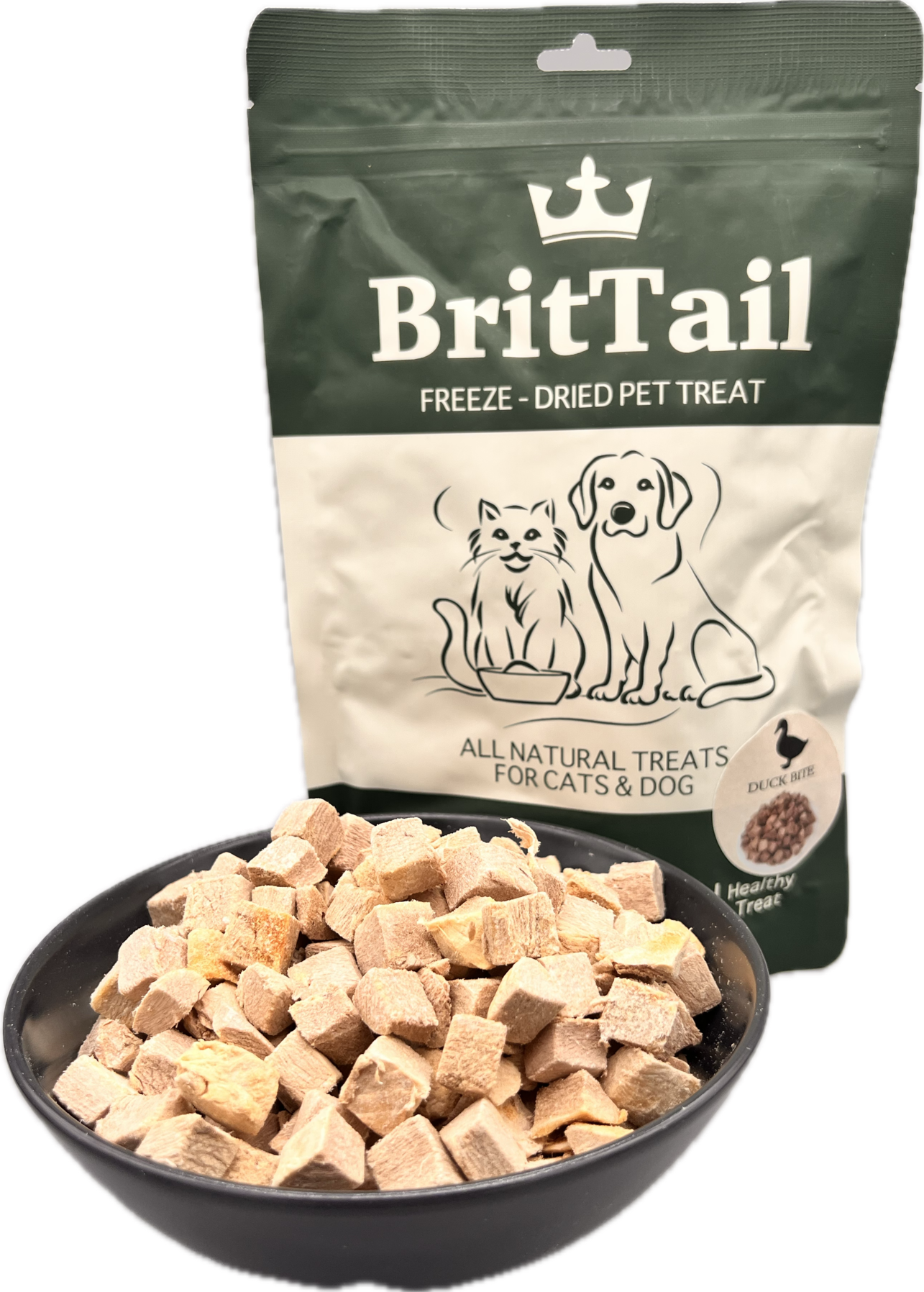 BritTail Freeze-Dried Duck Bits product image 13