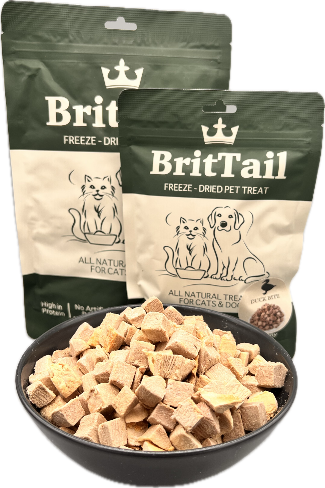 BritTail Freeze-Dried Duck Bits product image 14