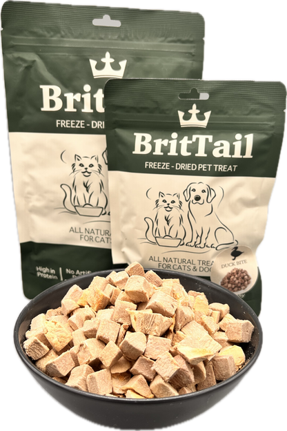 BritTail Freeze-Dried Duck Bits product image 14