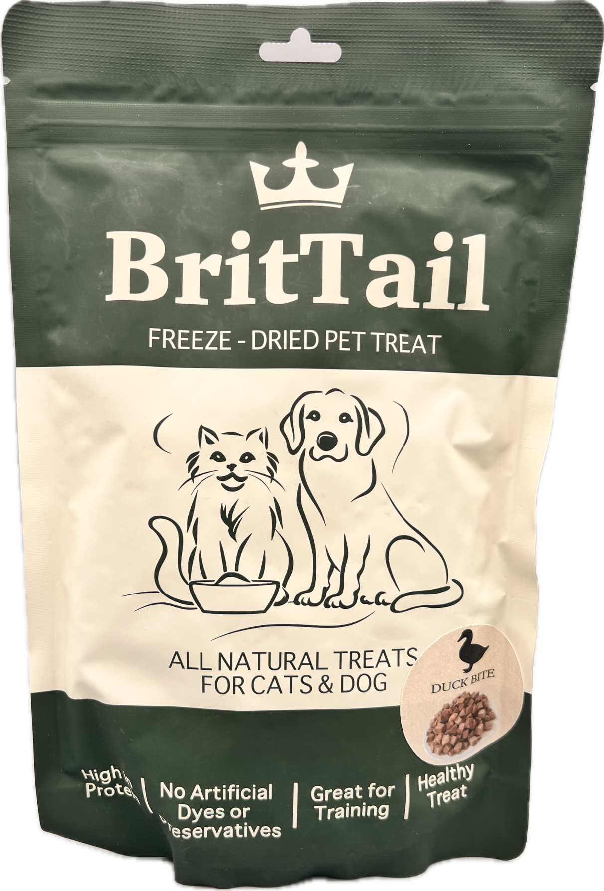 BritTail Freeze-Dried Duck Bits product image 3