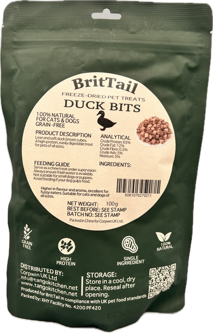 BritTail Freeze-Dried Duck Bits product image 4