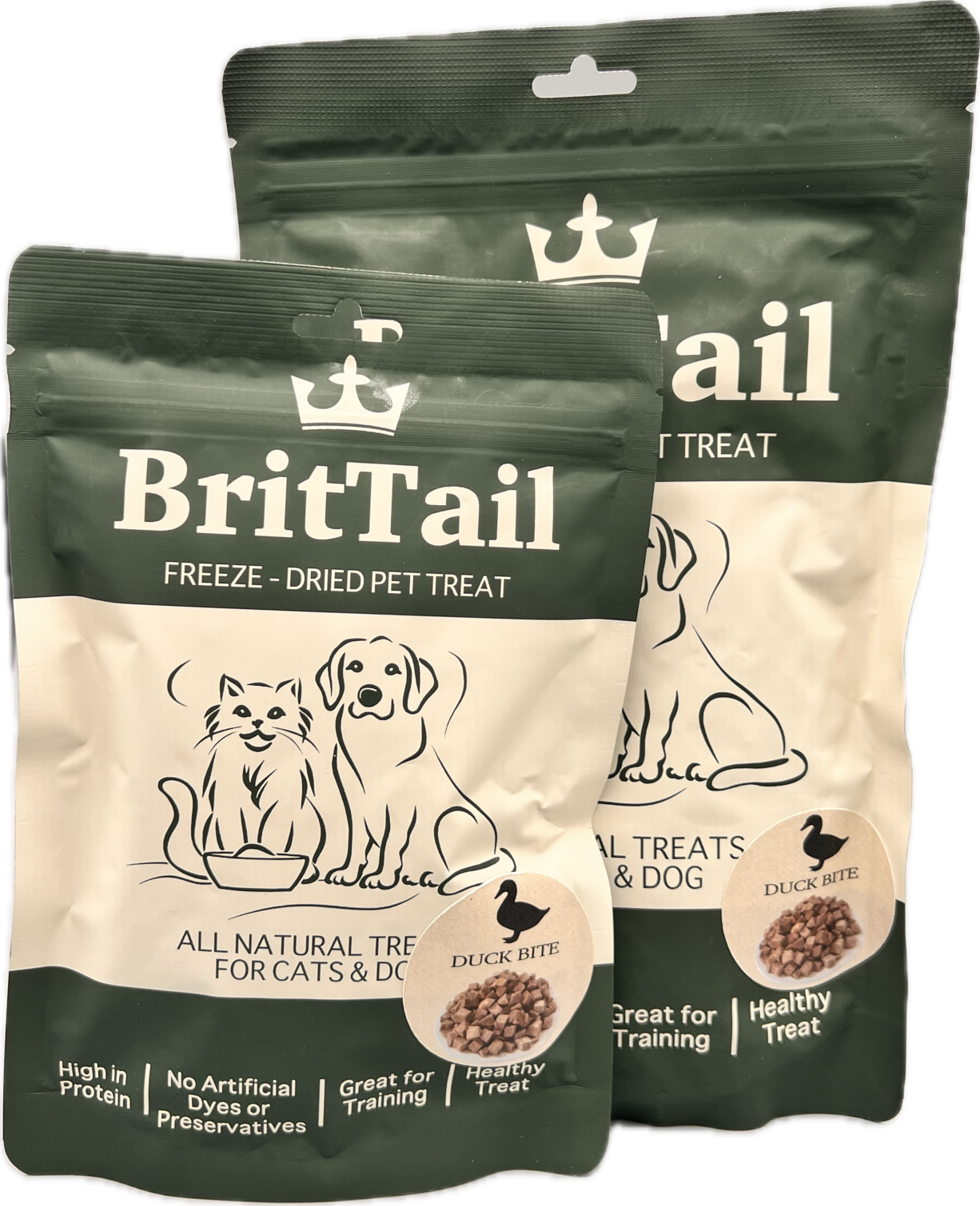 BritTail Freeze-Dried Duck Bits product image 5