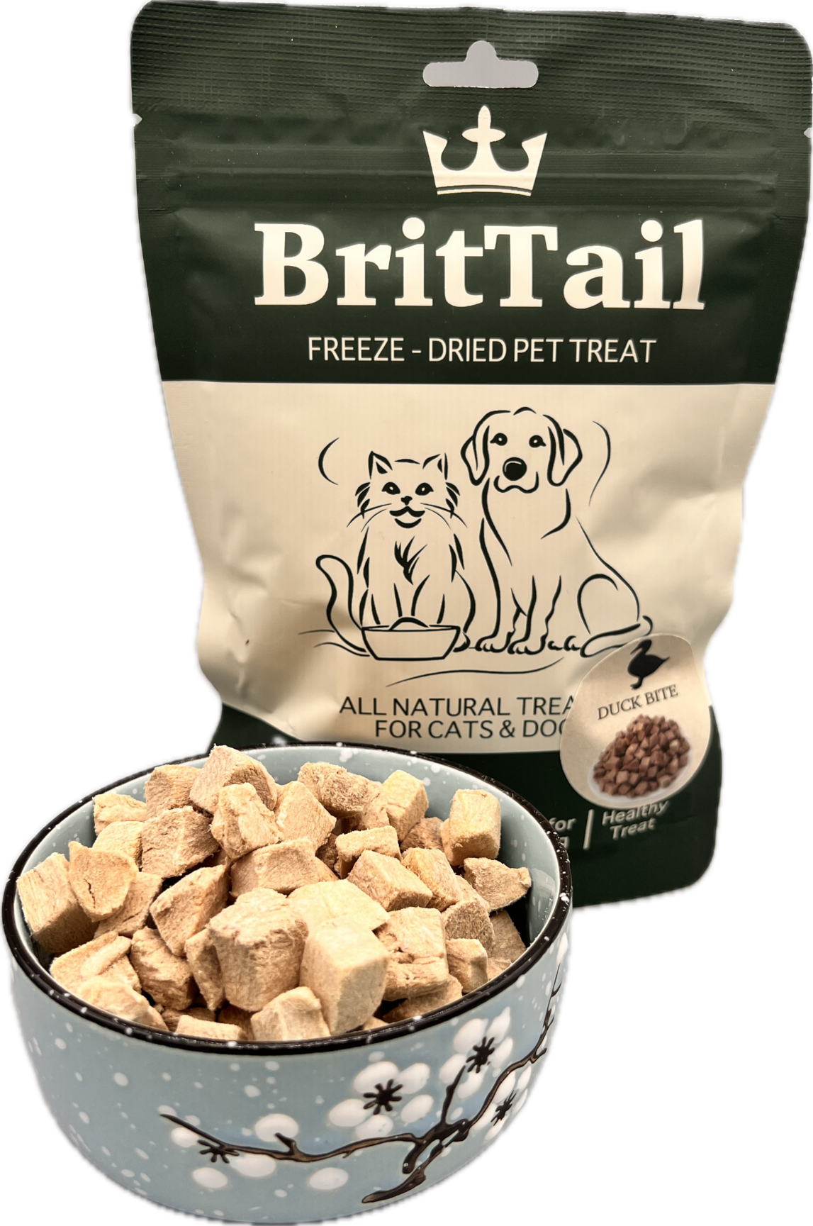 BritTail Freeze-Dried Duck Bits product image 9