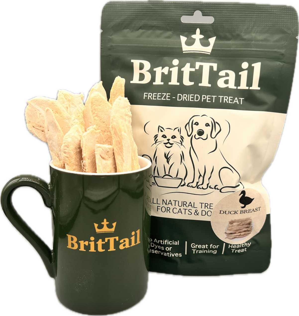 BritTail Freeze-Dried Duck Breast product photo 6