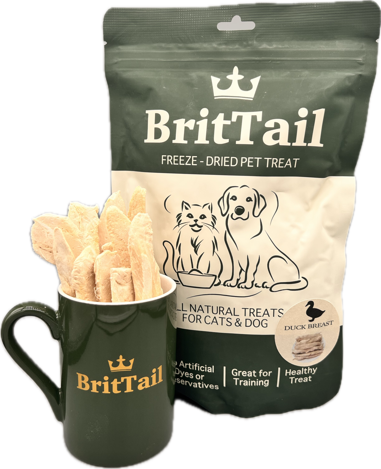BritTail Freeze-Dried Duck Breast product photo 7