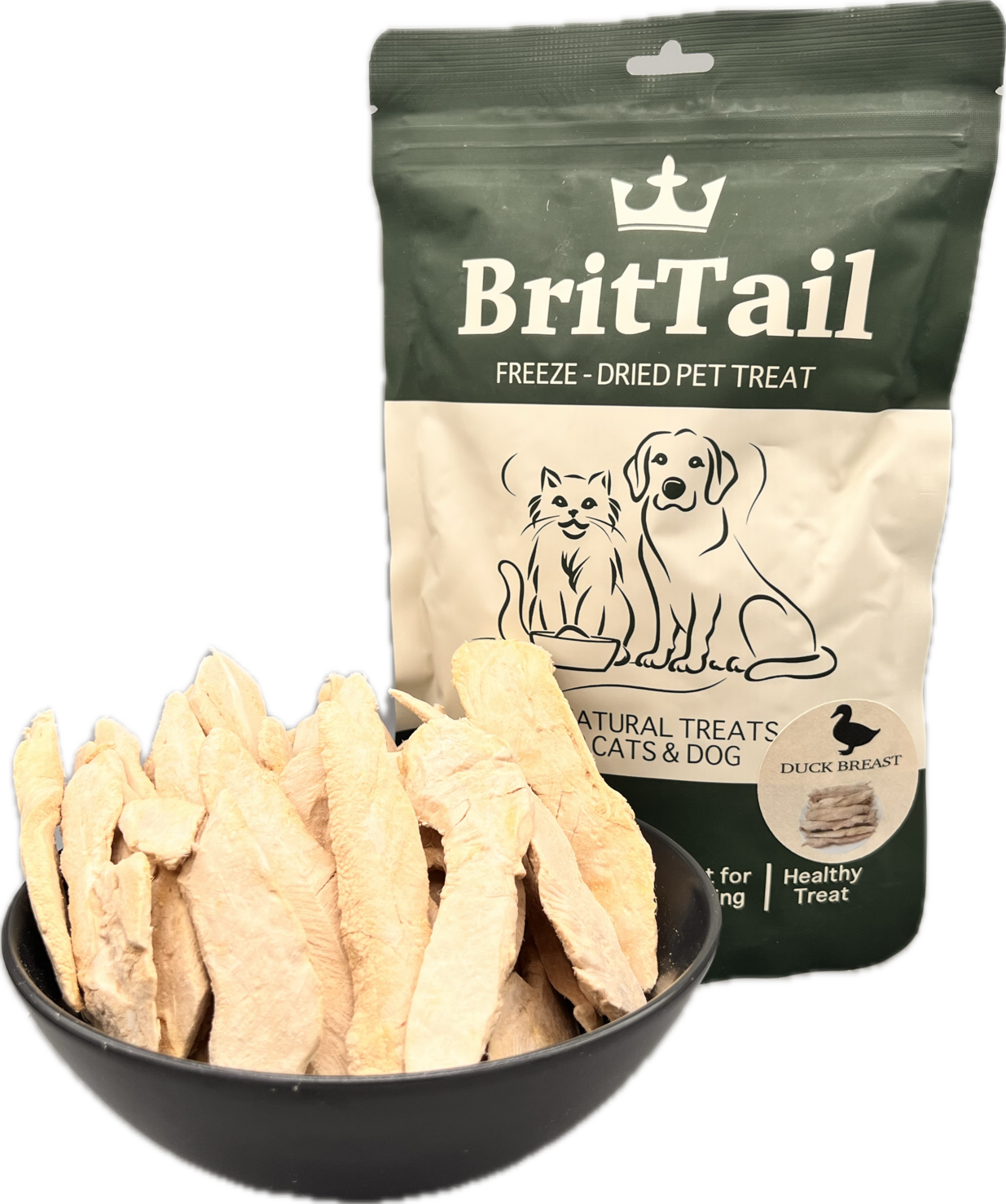 BritTail Freeze-Dried Duck Breast product photo 8