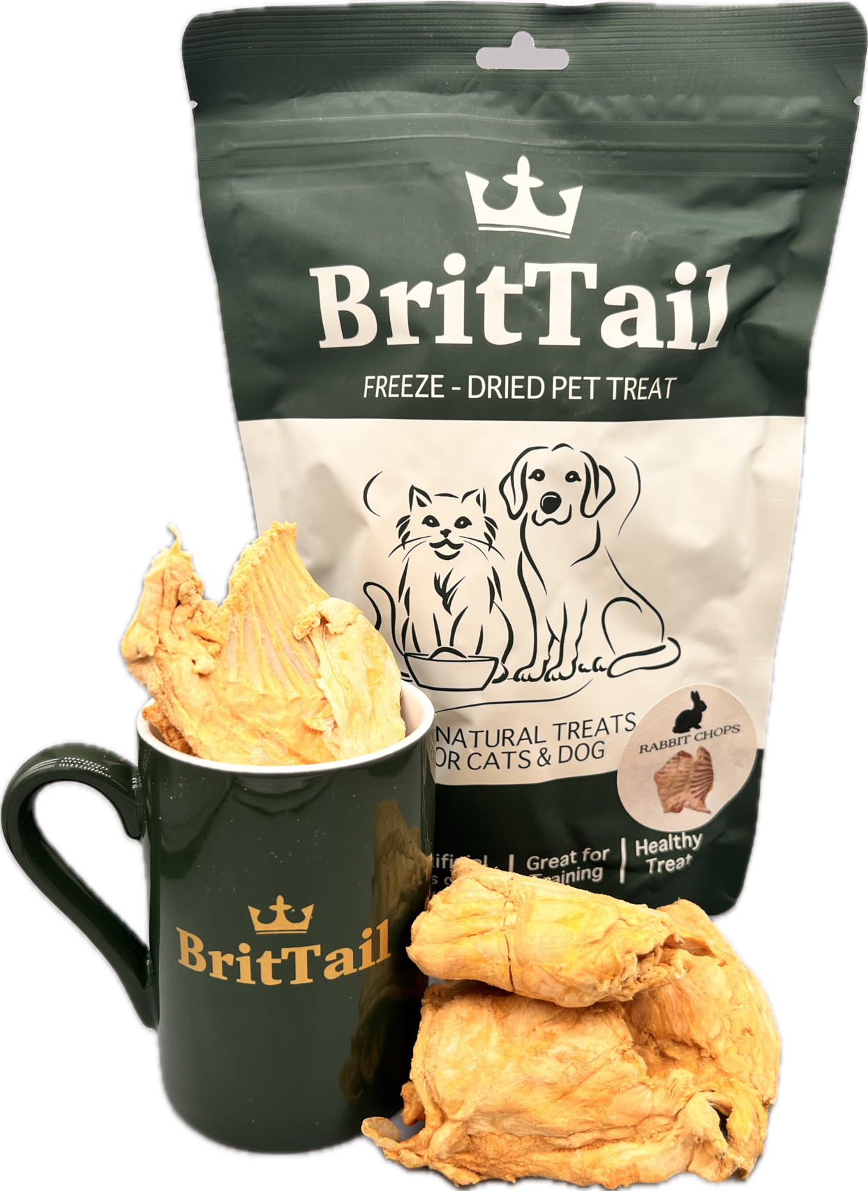BritTail Freeze-Dried Rabbit Chops product photo 5