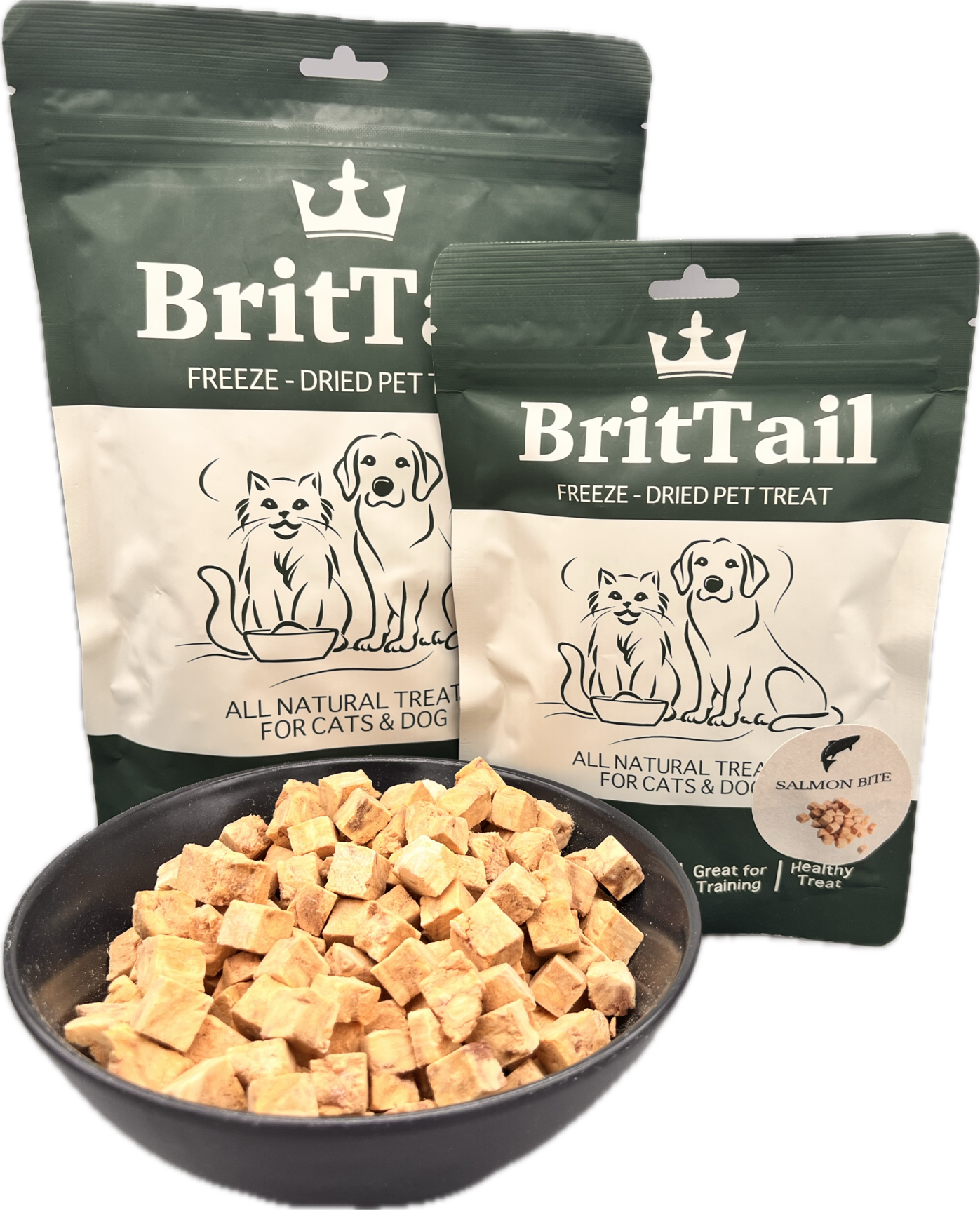 BritTail Freeze-Dried Salmon Bits product photo 2