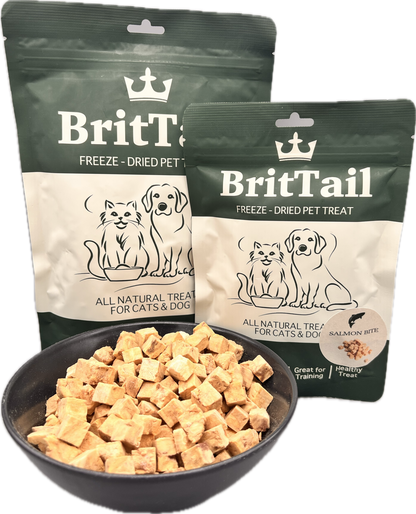 BritTail Freeze-Dried Salmon Bits product photo 2
