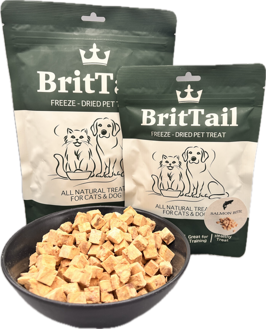 BritTail Freeze-Dried Salmon Bits product photo 2