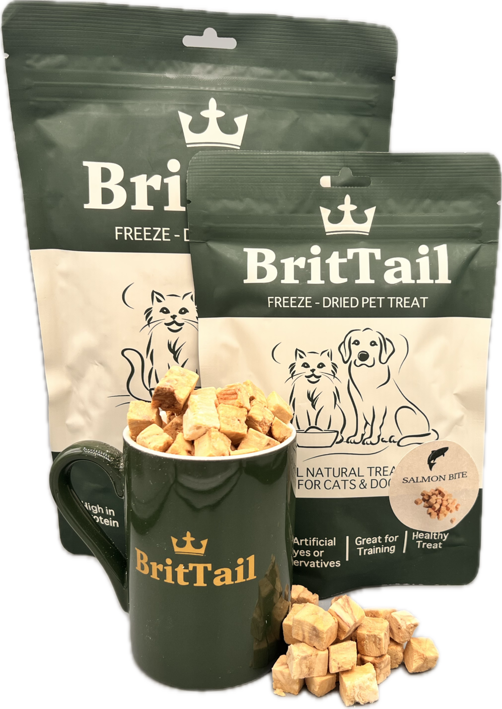 BritTail Freeze-Dried Salmon Bits product photo 6