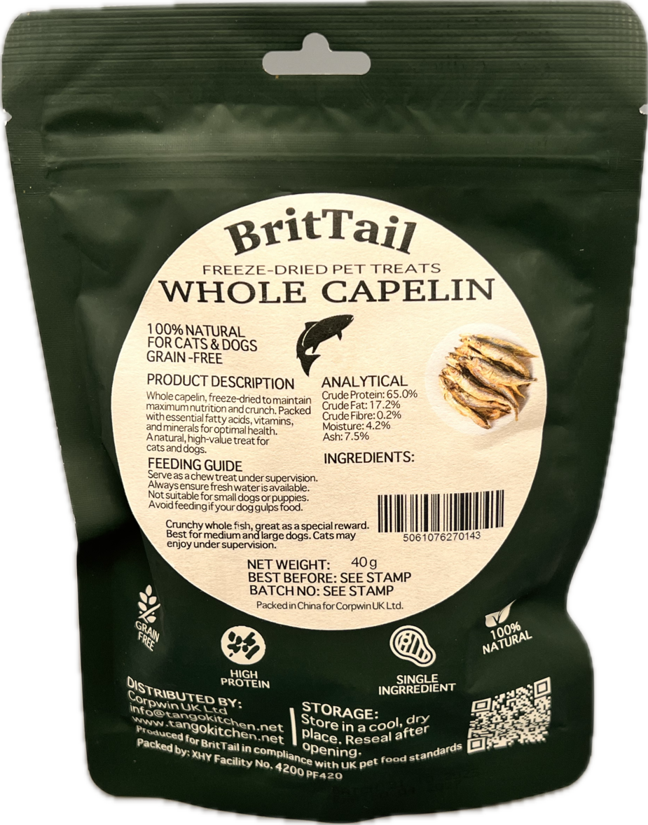 BritTail Freeze-Dried Whole Capelin product photo 12