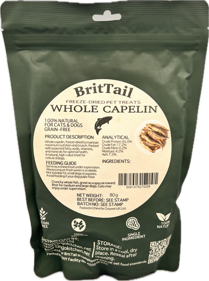 BritTail Freeze-Dried Whole Capelin product photo 14