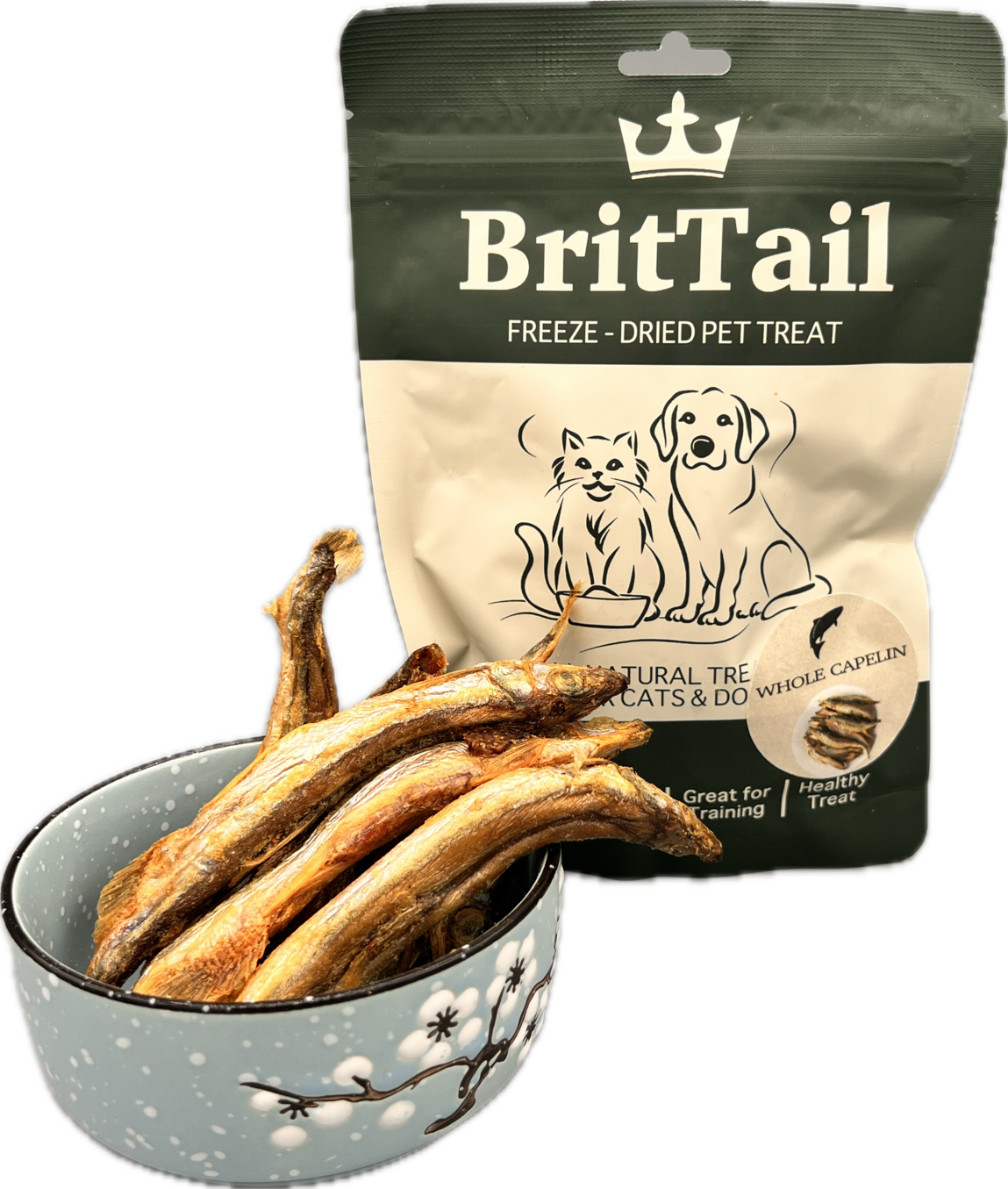 BritTail Freeze-Dried Whole Capelin product photo 3