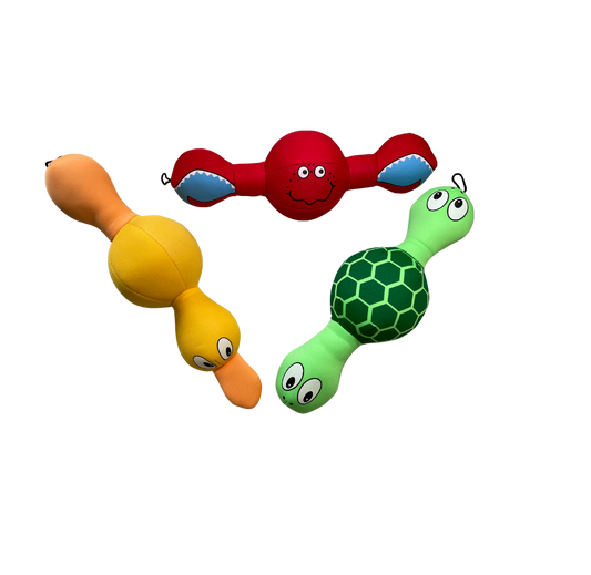 Floating Dog Toys. Durable and Tough Colorful Neoprene Dog Toy. Ideal for Water War, Interactive Game of Tug and Fetch, Size: 30cm