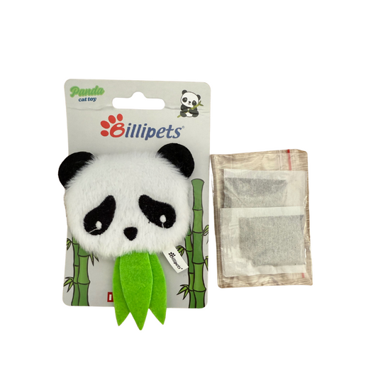 Panda Catnip bag - with 2 bags of catnip