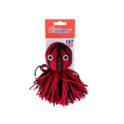 I Love My Cat Black/Red Wool Cat Bell Toy