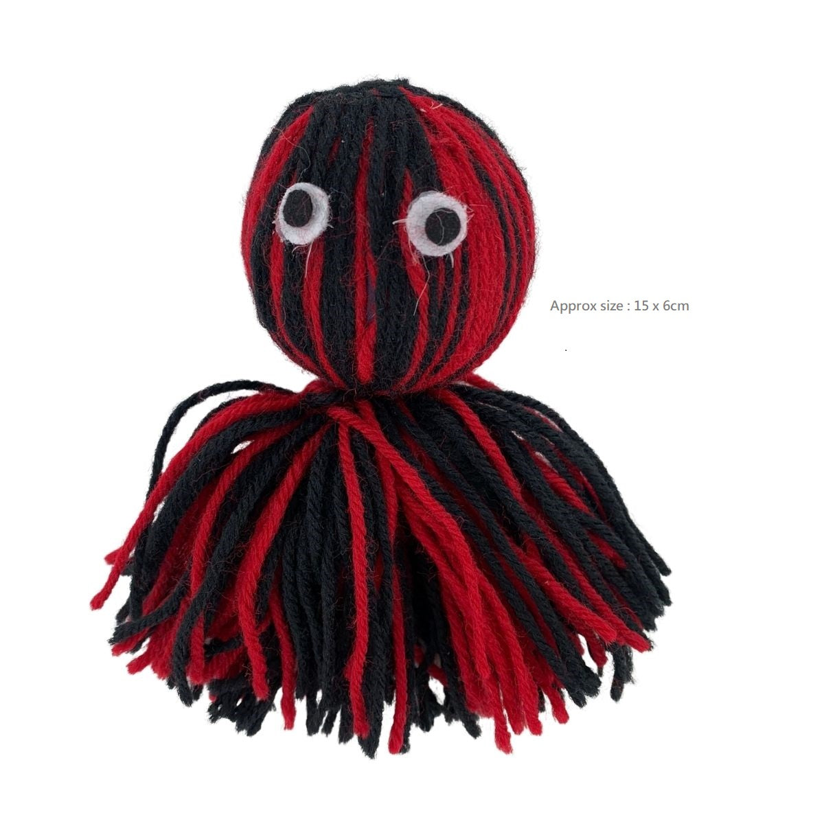 I Love My Cat Black/Red Wool Cat Bell Toy