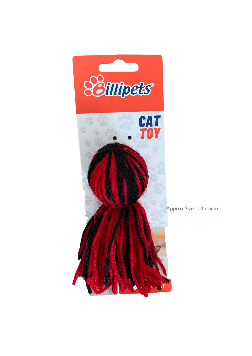 I Love My Cat Black/Red Wool Cat Bell Toy