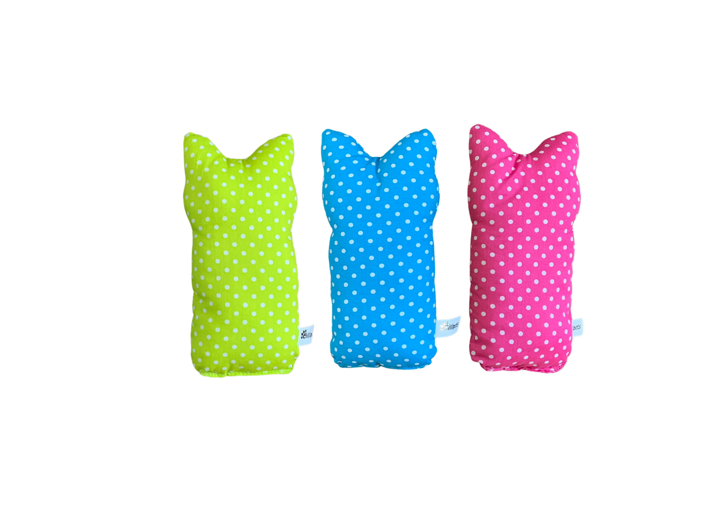 Billipets Fabric Spotty Cat Shape Valerian Cat Cushion Cat Toy