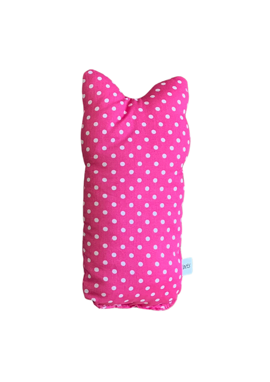 Billipets Fabric Spotty Cat Shape Valerian Cat Cushion Cat Toy