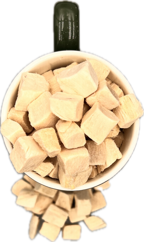 BritTail Freeze-Dried Chicken Bits mug top view