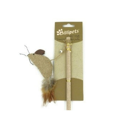 Cat playing with a durable teaser wand