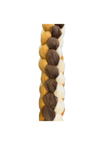 42cm 3 tone color Hand Weave body soft plush squeaky dog toy 