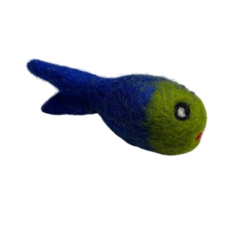 Billipets 9cm Wool Smiling Fish Cat Toys