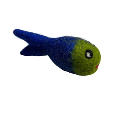 9cm Wool Smiling Fish Cat Toys